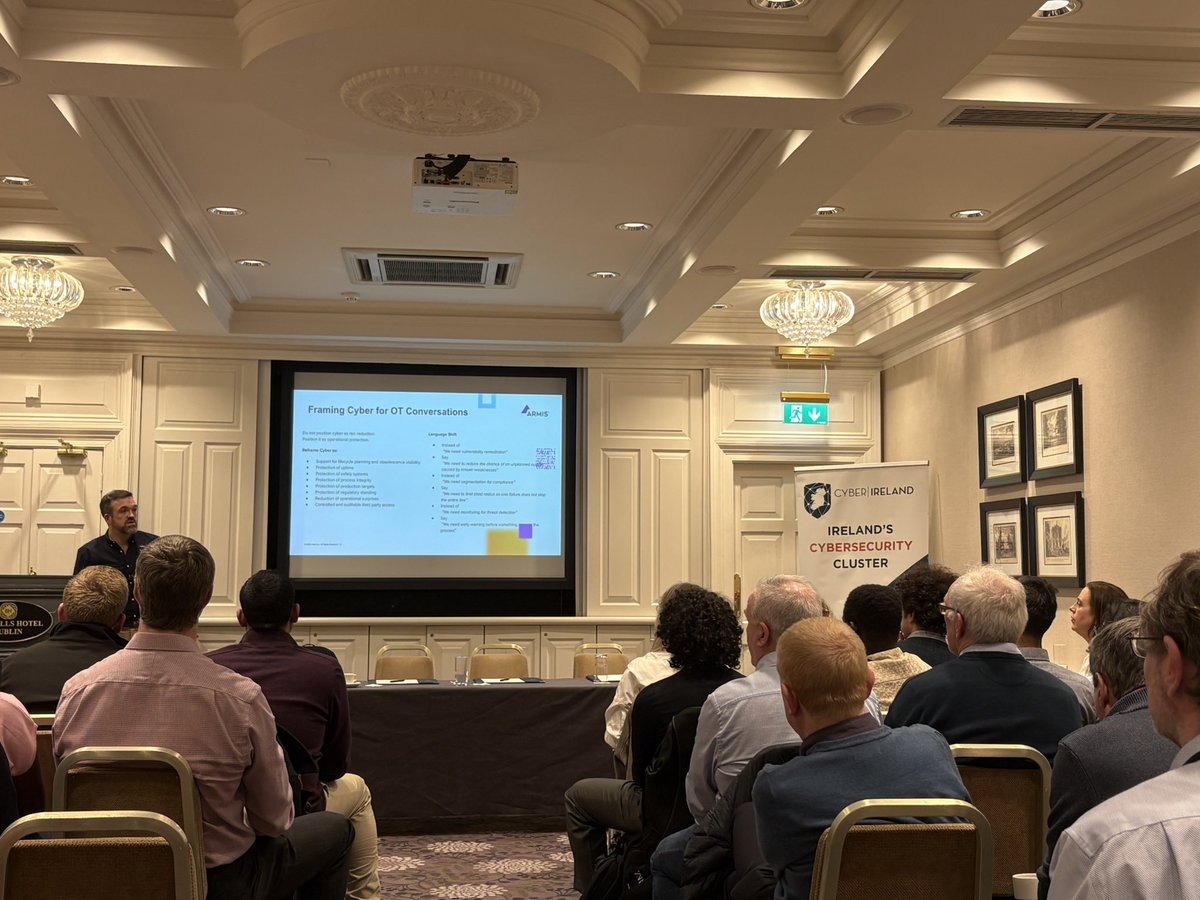 iisf_ie's tweet photo. IISF February Chapter Meeting #IISF #CyberSecurity Situational Awareness in OT https://t.co/cjwUqTc3Jd