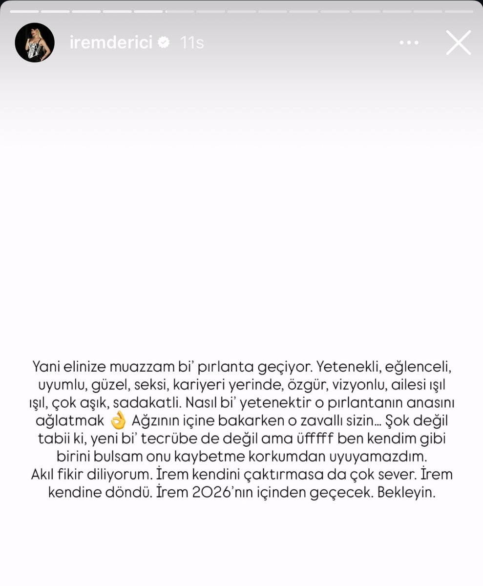 daily_magazin's tweet photo. İrem Derici, nişanlısı Melih Kunukçu ile ayrılığın ardından Instagram’da göndermeli bir story paylaştı. https://t.co/xRa1pAIvDd