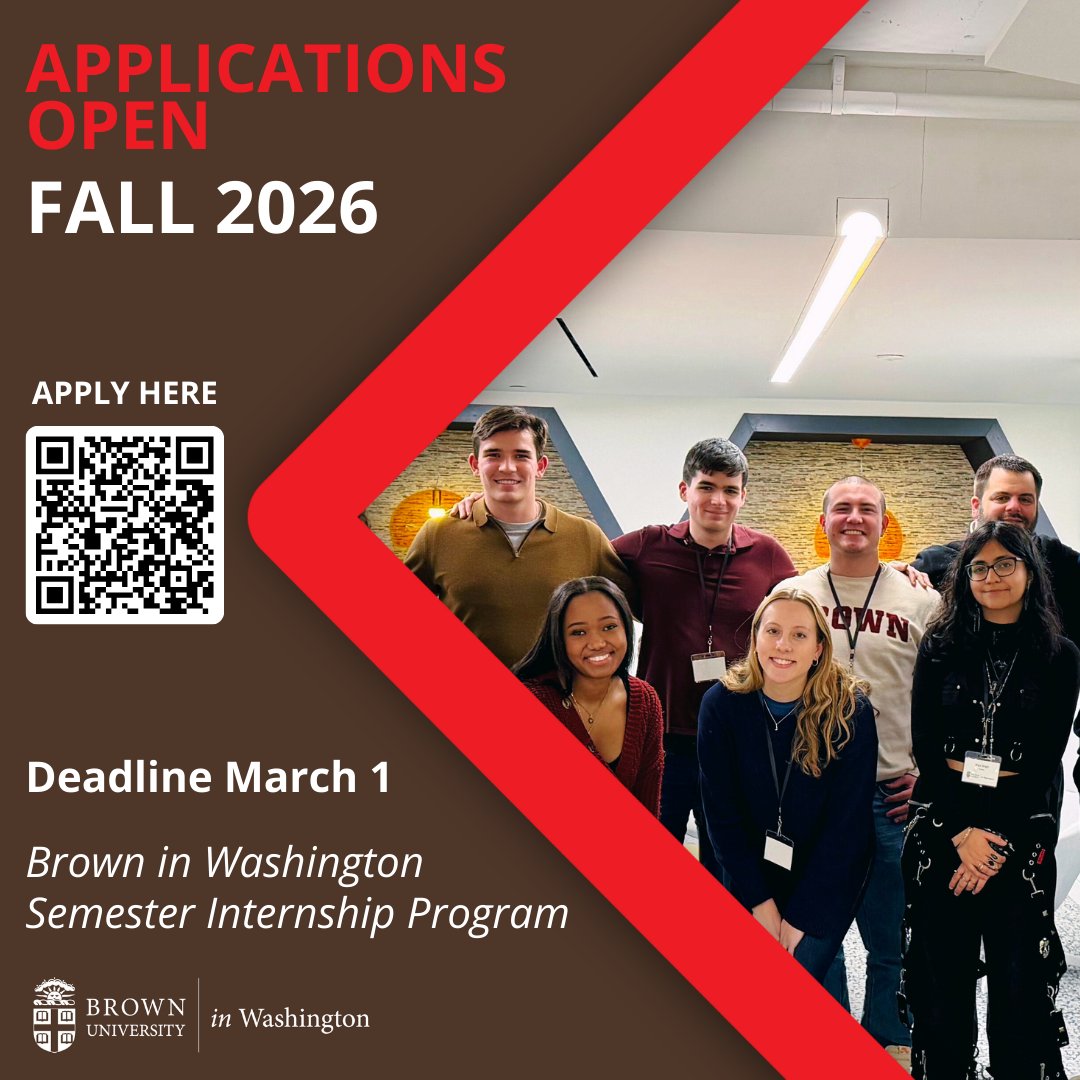 pandemiccenter's tweet image. Hey Brown University students!

Did you know that you can spend a semester in Washington and complete an internship aligned with your goals while staying enrolled at Brown?

Applications for the fall 2026 program will close on March 1st.

brown.via-trm.com/client/program…

#livelearnintern