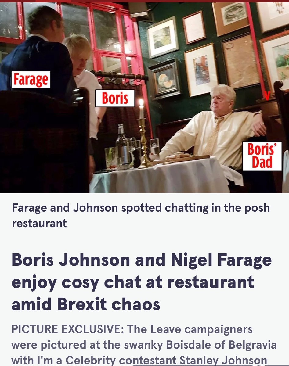FightingAnne1's tweet photo. Farage was very much a part of Vote Leave.
Farage was having secret meetings with Boris and Stanley Johnson.
Farage screwed the country with #Brexit which opened the borders.
#Farage #VoteLeave #Johnson #Boris #Brexit #FarageLies https://t.co/wAG66Bl3vl