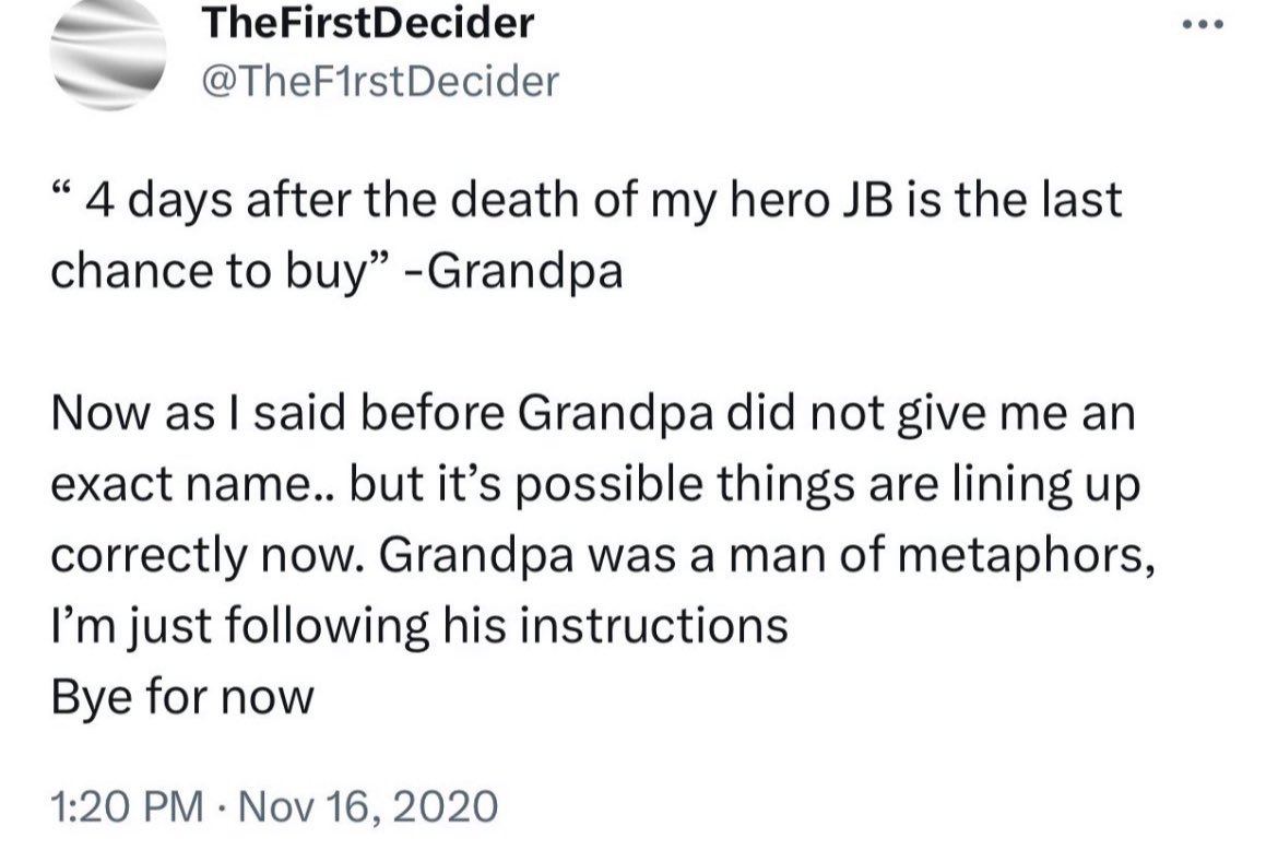 Ashley50239771's tweet photo. Thank you @thesticklawson 

Four days after the death of my hero JB https://t.co/0y4M35k4VK