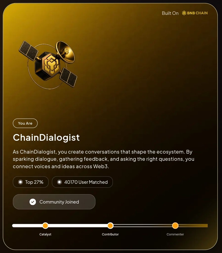 Who is a ChainDialogist on <a href="/foruai/">ForU AI | ฅ^◡ ⩊ ◡^ฅ</a> Platform?

As ChainDialogist, you create conversations that shape the ecosystem.

 By sparking dialogue, gathering feedback, and asking the right questions, you connect voices and ideas across Web3.

I am.a proud builder and ChainDailer. Always