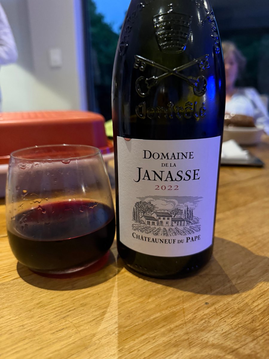 Dinner with Chef Marlene deserves a great bottle of red. 🍷