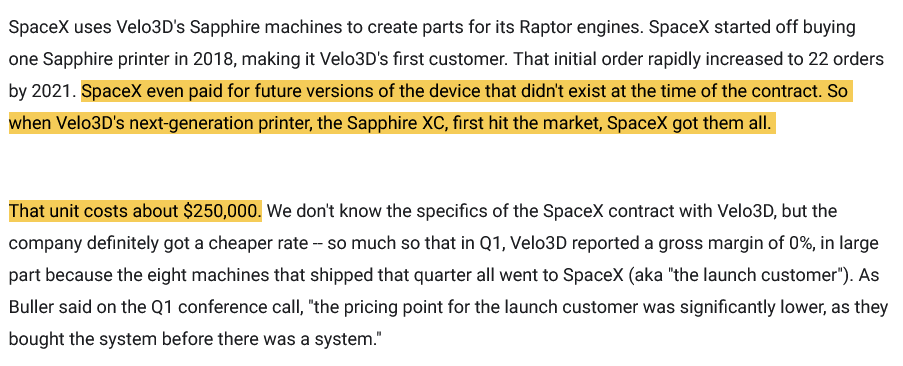 rueodmen's tweet photo. @fundmyfund @VASTCNC So SpaceX has ~30 Sapphire machines, although most are the smaller Sapphire versions (not Sapphire XC)

https://t.co/KVBxVJMPoM https://t.co/x8kIb7MQ3d