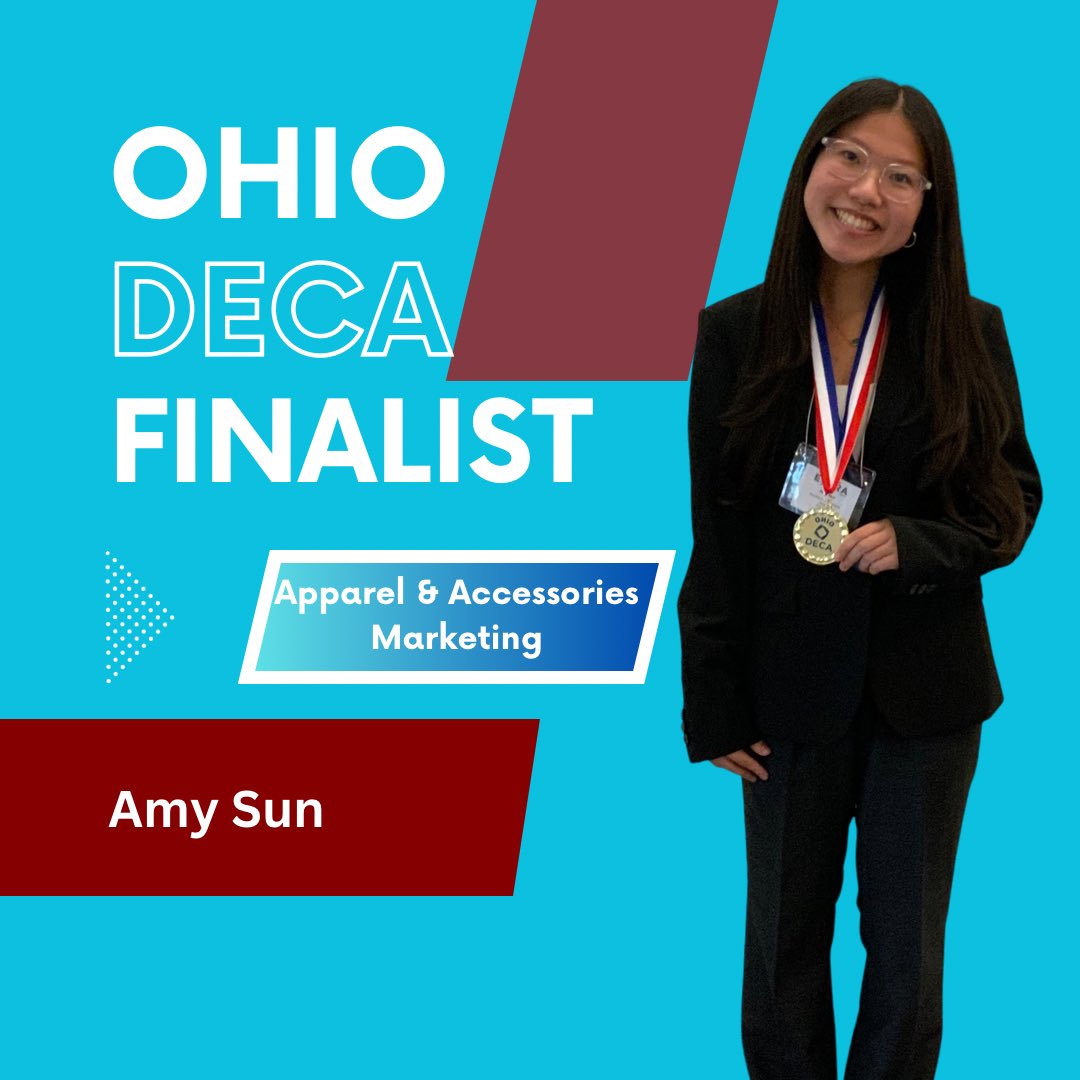 FairmontMktg's tweet image. 🏅DECA STATE FINALIST🏅
Congrats Amy Sun‼️
#GoTheExtra
