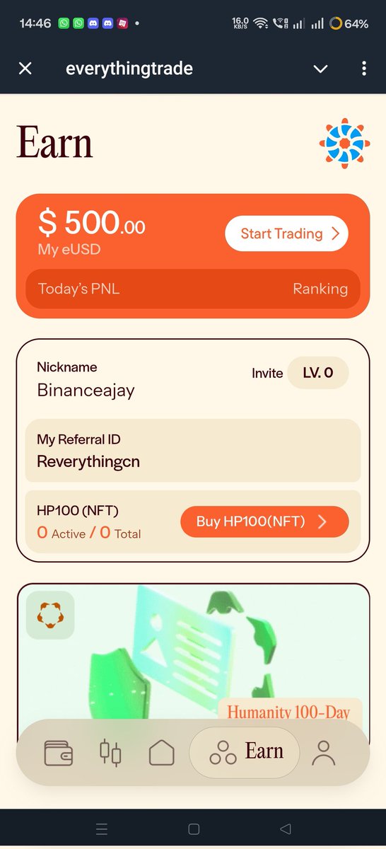 BinanceAjay's tweet photo. @trdEverything @Humanityprot Following @trdeverything & @humanityprot since the early days 🚀
Proud to be part of the journey 💪
my Everything username: Binanceajay
All the task proof attached 🥏🍀✅
#trdeverything #Humanity https://t.co/YLzNQmXhTV