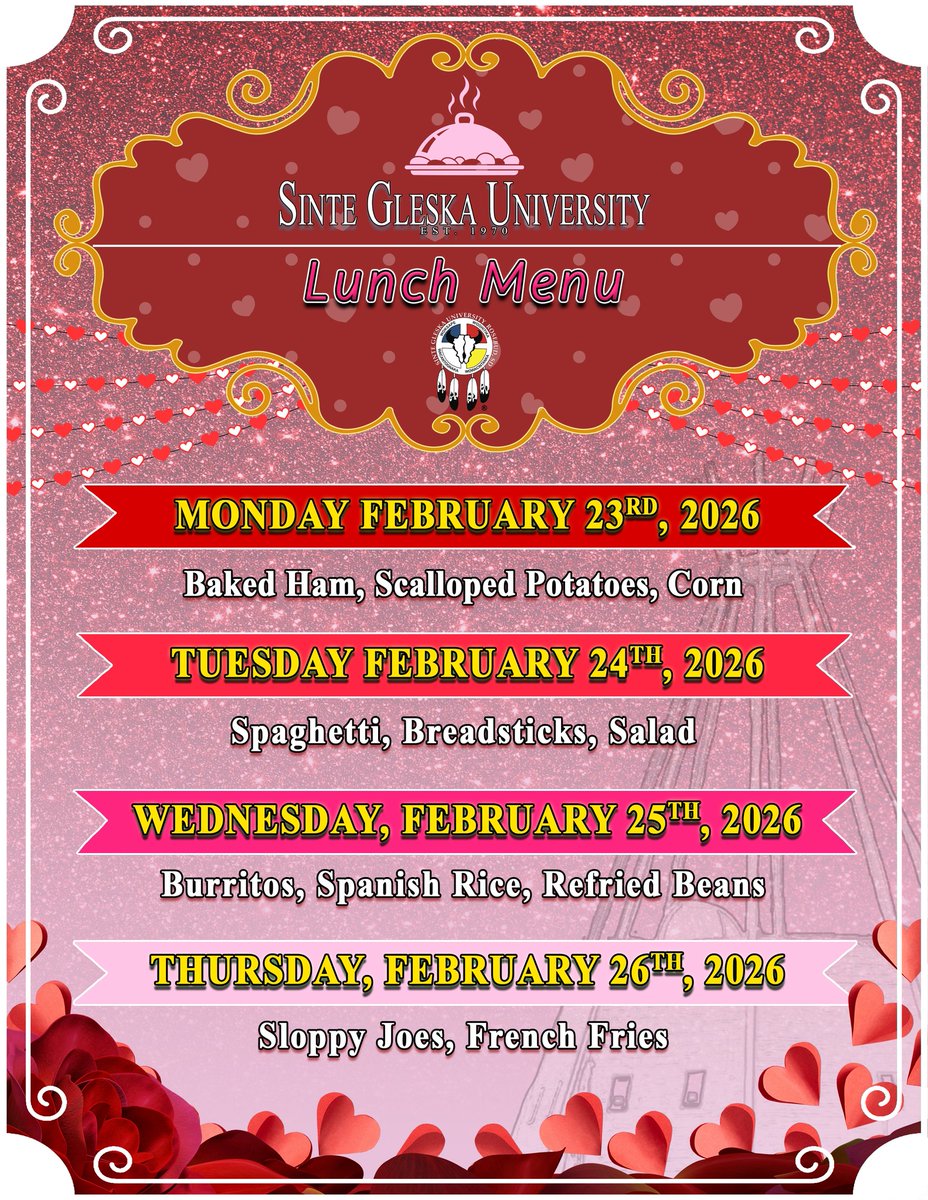 Here's what's on the Lunch Menu today! 
Stop by, grab lunch, and say "Hi! Lunch is pretty tasty today!" to both Chefs, TJ and Sam! 😋🫶