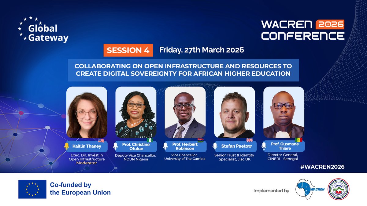 WACREN's tweet photo. How can African HEIs protect their digital scholarly assets and reduce dependence on closed, proprietary systems? Session 4 explores building open, interoperable, community-governed infrastructure for📚Journals, repositories, publishing platforms etc.
=> https://t.co/GIJIE6Ig7w https://t.co/6VRu4rkkbo