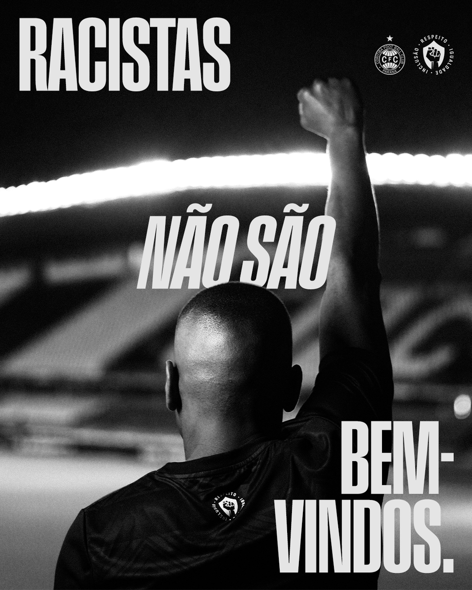 Racistas não são bem-vindos. ✊🏿

No nosso clube, na nossa casa e na nossa torcida não há espaço para preconceito.

Respeito não é opção. É princípio.
