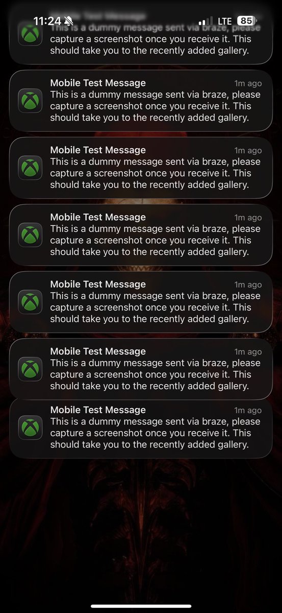 JTAZ2015's tweet photo. @XboxSupport I’ve gotten more than a dozen of these. Y’all know what’s going on? Should I be worried? The app is currently not loading either. https://t.co/xRoirVkOaB