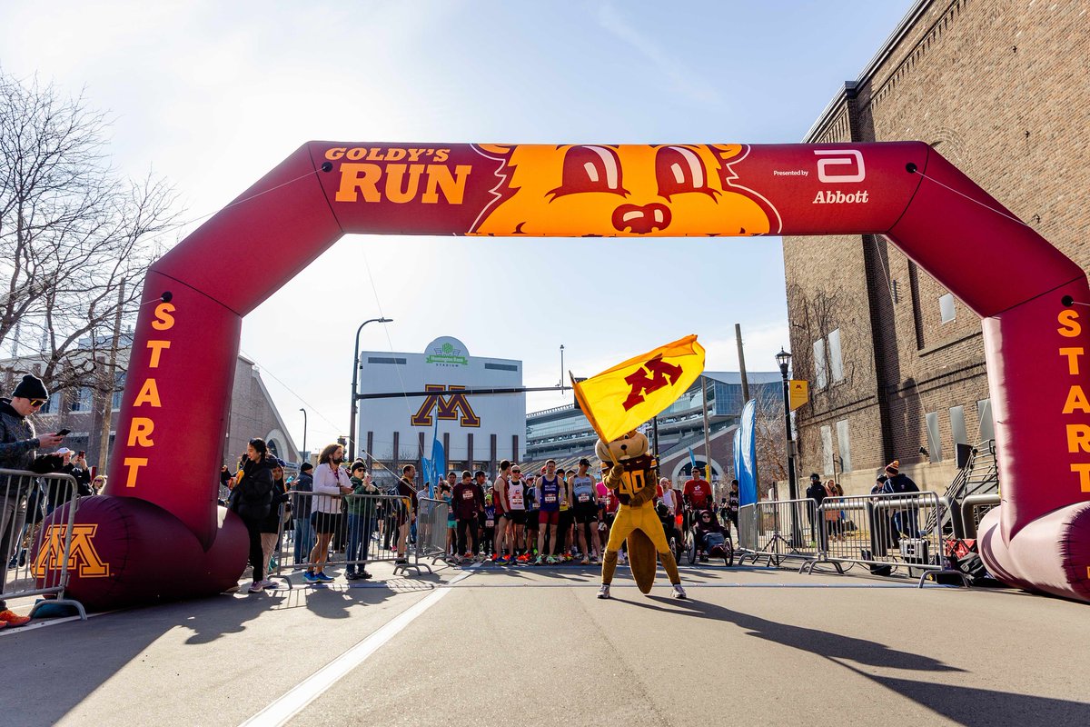 umnmedschool's tweet image. REGISTER for 16th annual GOLDY'S RUN in #Minneapolis! 🏁

Pick your race: 10 Mile, 10K, 5K, Kids Run or the 13.1 Challenge!

Your support will go to changing the lives of pediatric patients with heart disease! ❤️ 

Learn more and register ➡️ goldysrun.com

#MN #UMNproud