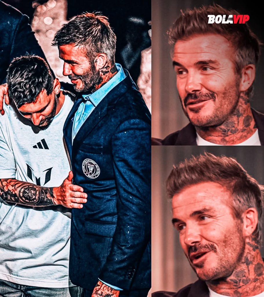 MrWills96's tweet photo. 🚨🗣️ DAVID BECKHAM: “I remember it was 5 a.m. in Japan, we were sleeping, and the phone wouldn’t stop ringing. Victoria told me to turn it off, that we needed to sleep."

"Then I put on my glasses and read: ‘Leo Messi has decided to come to Inter Miami.’ Just saying it gives me goosebumps. I sat up in bed and started crying. Victoria asked me what had happened, if someone had died."

"When I spoke with Jorge Más, I told him to go to the airport, that they had to be there when he got off the plane, because it could’ve been his brother, maybe we had signed his brother, haha. It’s Leo, it’s Messi, it’s the greatest footballer in history.”