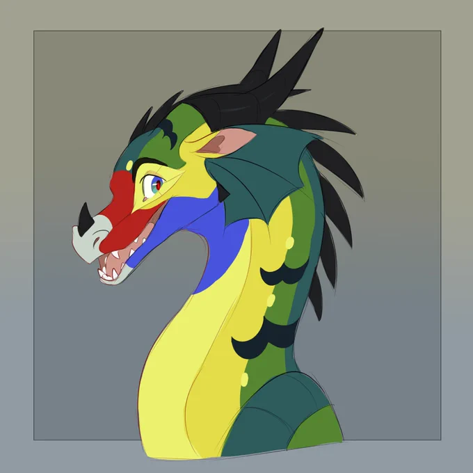 Rain wing based off a green rosella