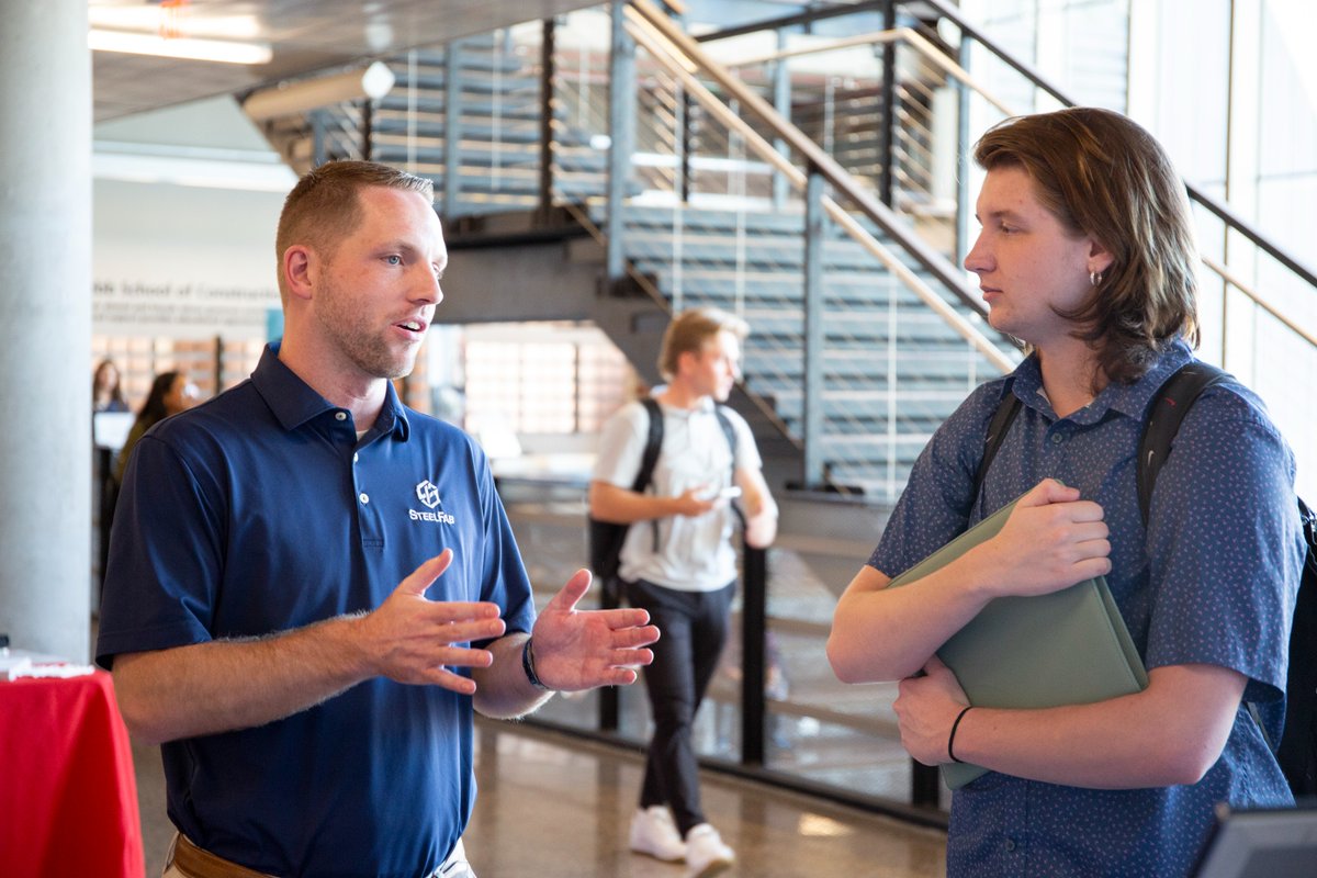 SSEBEatASU's tweet photo. 🚧 Find out more about #internship and #career opportunities from 27 recruiters at the @SSEBEatASU #CareerFair for #construction majors happening now until 4 p.m. in the Helmick Center Atrium. https://t.co/IoXZo5qISD 🏗️ #ASUEngineering #Students #ConstructionEngineering https://t.co/ZeiQyr9Mpr