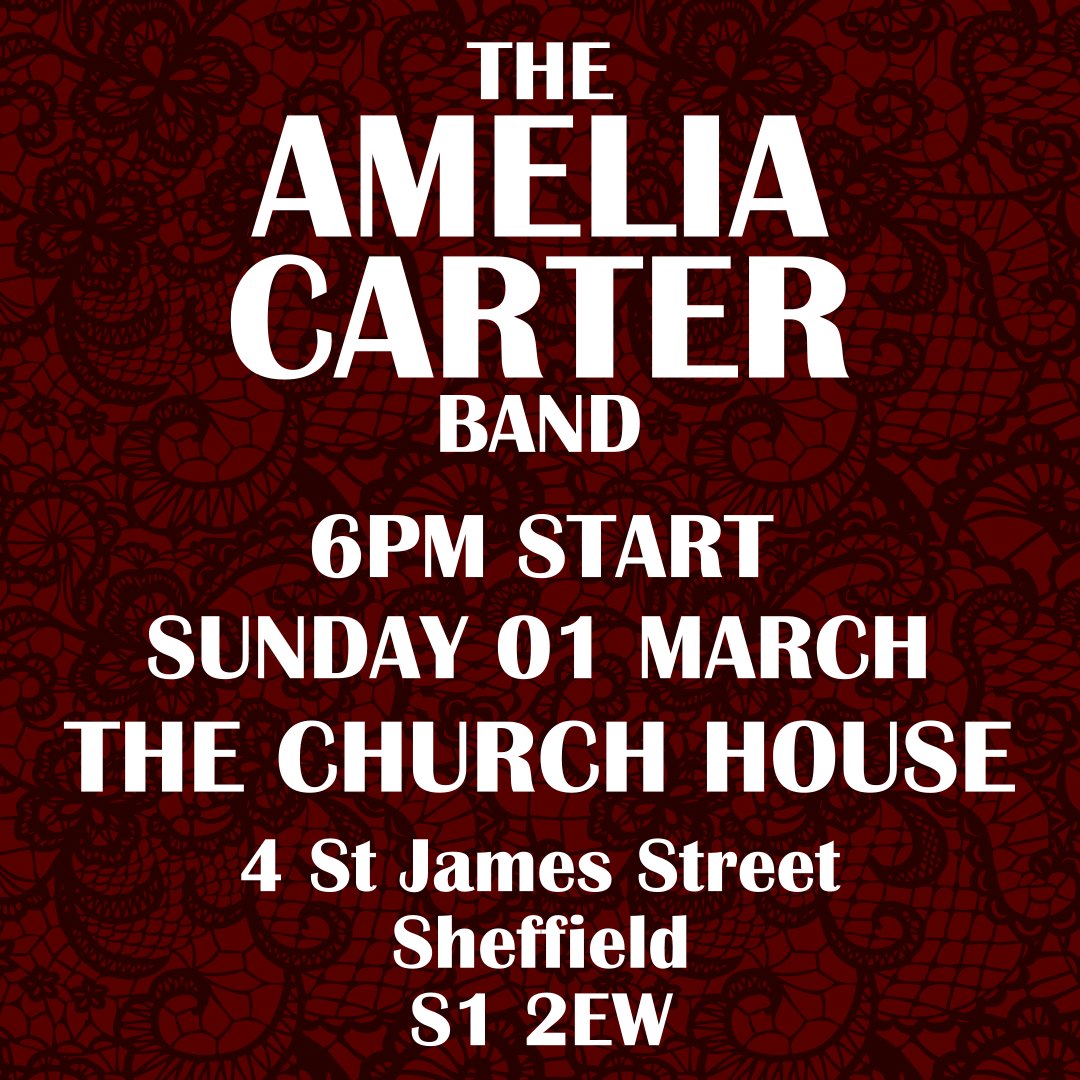 We're back in Sheffield this weekend as we make our return to The Church House on Sunday, so get yourselves down to this fantastic venue! It's an early start though - we'll be hitting the stage around 6pm. Don't be late!
#livemusic #liveband #livemusicvenue #sheffieldlivemusic