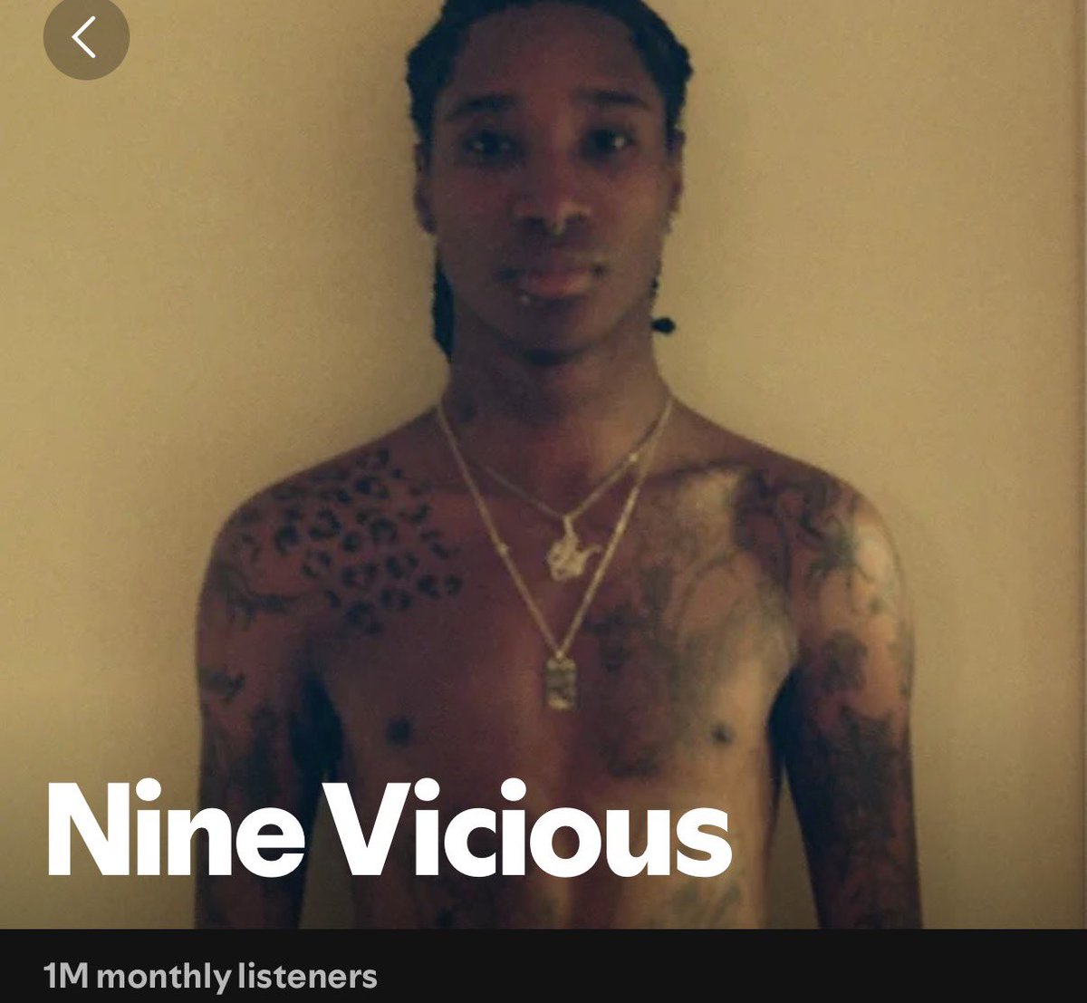 9viscious Rapper Nine Vicious Hits 1 Million Monthly Spotify Listeners