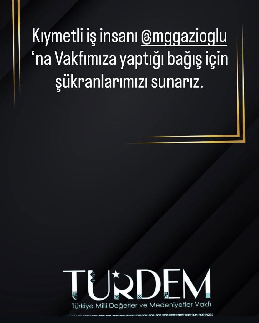 Kıymetli <a href="/mggazioglu/">Mehmet Gazioğlu</a> ağabeyimize <a href="/turdemadana/">TÜRDEM Adana İl Temsilciliği</a> il temsilciliğimize desteklerinden dolayı teşekkür teşekkür ediyoruz