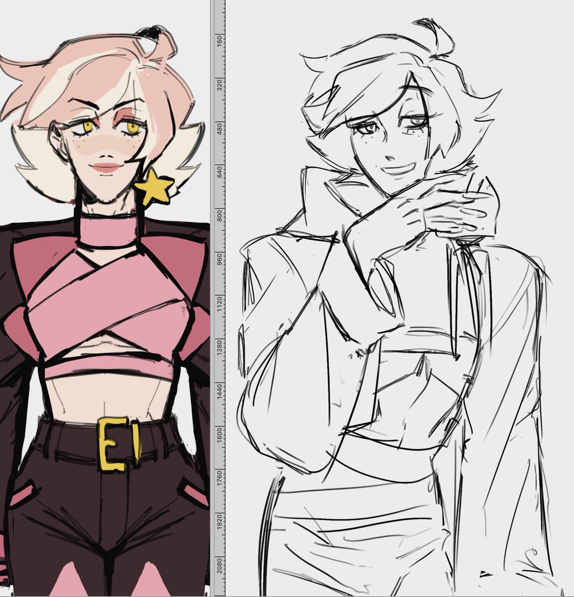 changed the little bangs on Jules