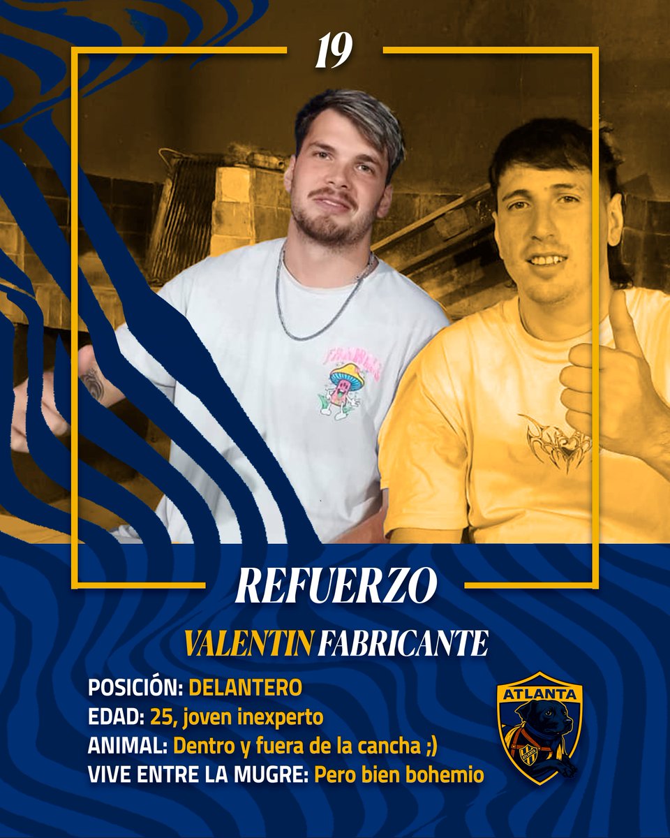 Ya con varios amistoso encima y acomodado en el plantel, presentamos a uno de los últimos refuerzos para este 2026.

Bienvenido Animal, a descocer redes!

#SomosLATlanta💙💛