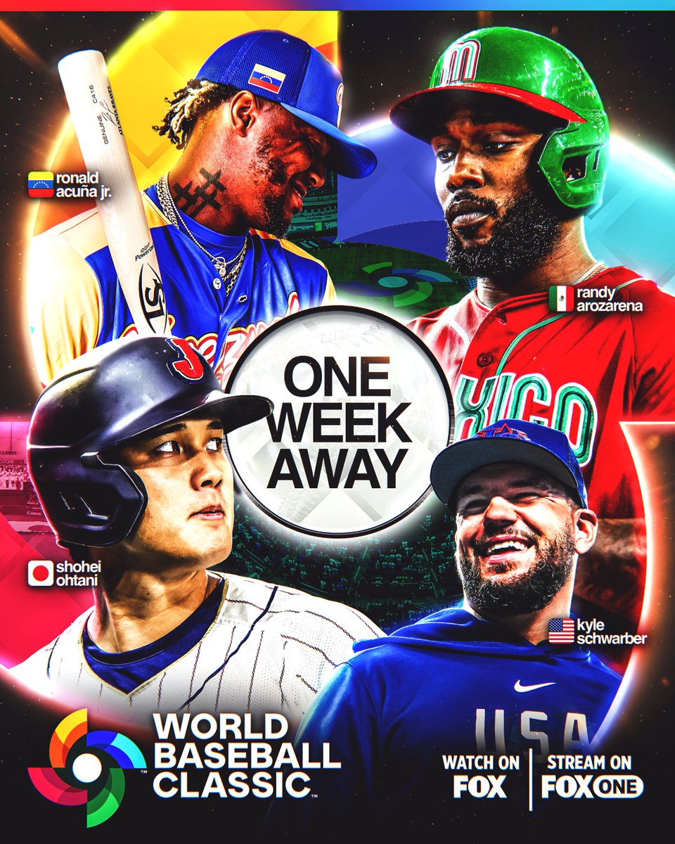 The 2026 World Baseball Classic starts exactly one week from now! 🙌
