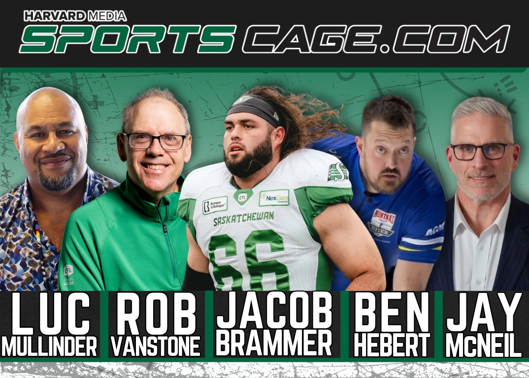 sportscage's tweet photo. Barney Shynkaruk (@bshynk) and "The Professor" Don Hewitt (@donhewitt15) host your Wednesday Edition of The SportsCage! We'll talk Riders, Grey Cup, tailgating, Olympics, local sports, and more with:

3:15 Roughriders' O-Lineman Jacob Brammer (@Jacobb1813)
3:35 Calgary Stampeders President Jay McNeil (@jaymcneil50)
4:05 Roughrider Historian Rob Vanstone (@robvanstone)
5:05 Olympic Gold Medalist Ben Hebert (@BennyHeebz)
5:15 Grey Cup Champion Luc Mullinder (@lucmull95)
5:45 Monday Nooner Senior Hockey Report

Listen: https://t.co/ulidLC5q4m
Watch: https://t.co/W7UmmrHsbu
All At:  https://t.co/6SwJ9g7jWT

#Riders #Football #CFL #Hockey #NHL #WHL #SJHL #Olympics #Curling #Saskatchewan #Sports #SportsCage