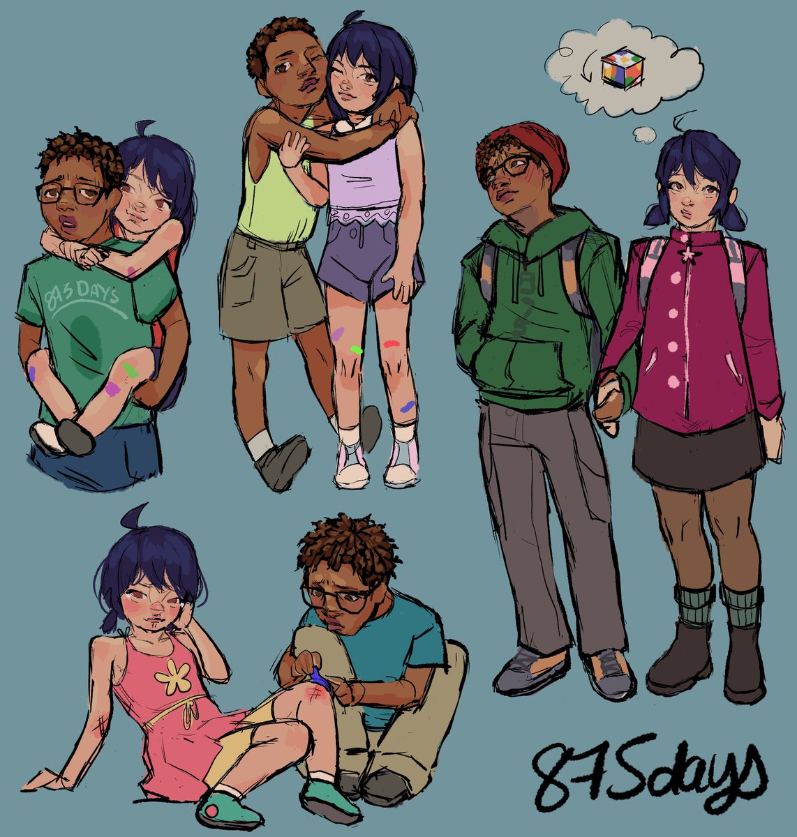 875_days's tweet photo. in celebration of #NINETTEREVIVAL ill post the childhood besties ninette doodles on here too. thank u s6. https://t.co/8xsO0T71Tq