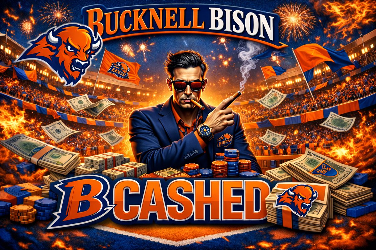NickyCashin's tweet photo. CBB Free Play Winner 💵 

Bucknell Bison +3.5 (-118) 1.5U ✅

14-7 (67%) Last 21 CBB Free Plays 📈 

That’s how we start off the day.

Who CASHED this one with Nicky? 🔥 https://t.co/GchHJ4d42d