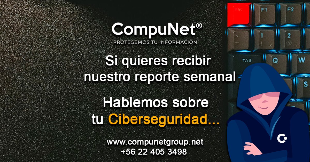 CompunetChile's tweet photo. 🚨 Reporte Semanal Ransomware (18/02–25/02)📊 204 víctimas anunciadas
🌎 42 países afectados
📁 17,3% con filtración de datosLatam sigue en la mira y 🇨🇱 registró 3 ataques el 20/02 en sectores: industrial, salud y logística. #Ransomware #Ciberseguridad #Chile #Latam #CompuNet https://t.co/Os7eqsT8tC