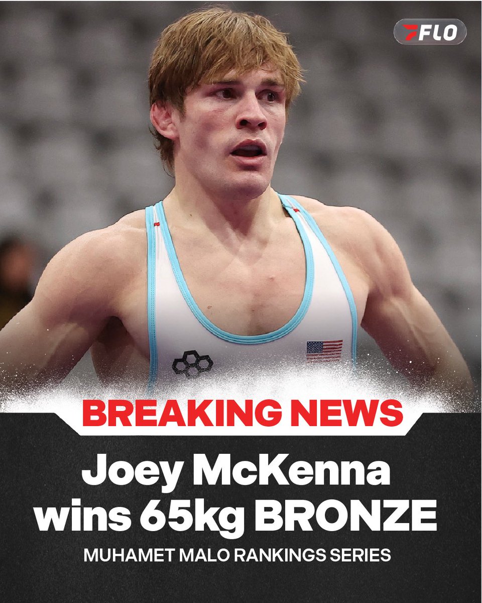 FloWrestling's tweet photo. Joey McKenna will bring home Bronze from the Muhamet Malo Ranking Series with a 7-0 win over Zakashvili of Georgia! https://t.co/jh92kSSBNh