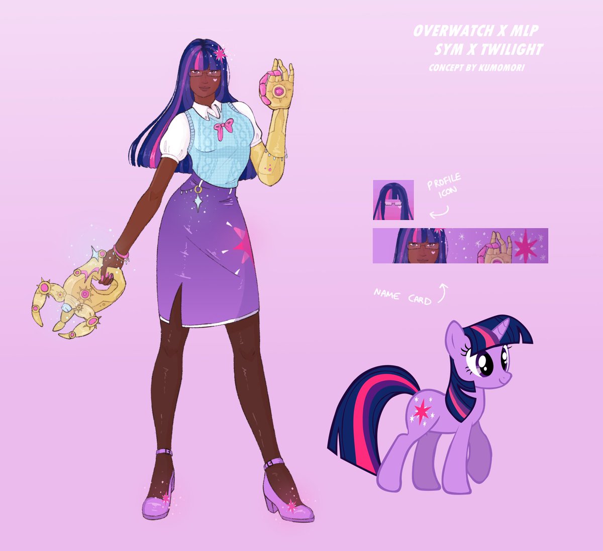 second pony in the series!! symmetra x twilight sparkle !

#overwatch #mlp