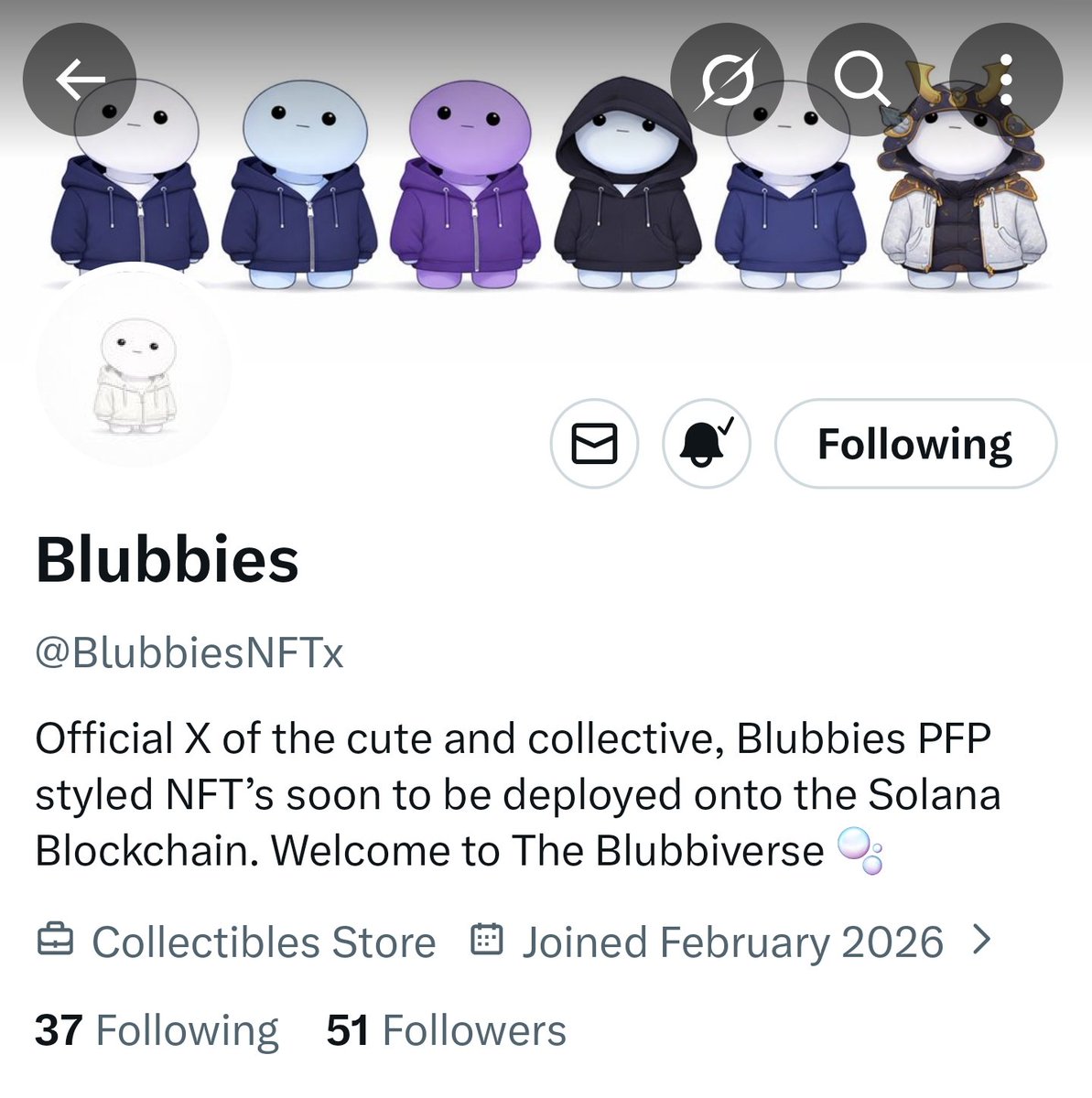 We're Early 

<a href="/BlubbiesNFTx/">Blubbies</a>
Welcome to Blubbiverse. A cute NFT collection coming on SOL