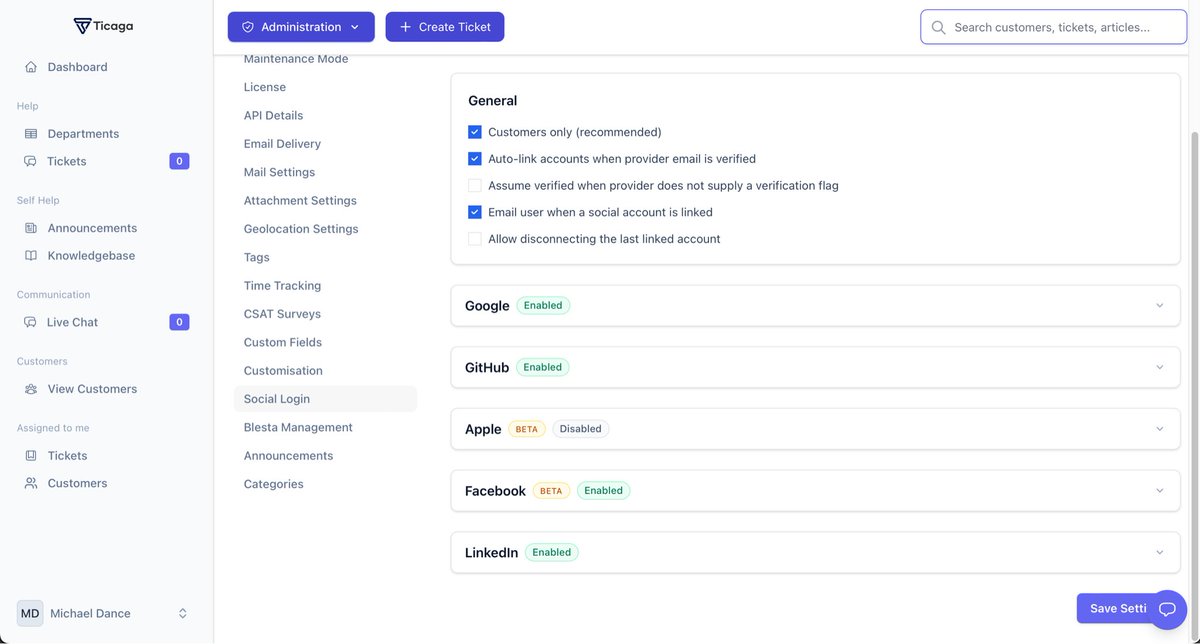Social media login is coming to Ticaga in 2.3.0! Who will you be connecting?