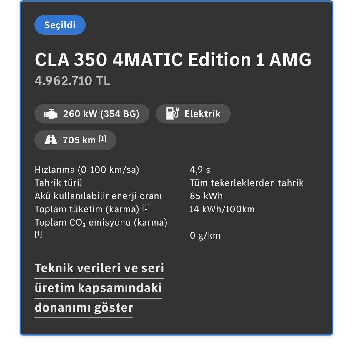 2.3 milyona satılan Tesla Model Y Standart’ın kaputtaki izolasyonu kaldırıldı diye kızmıştık haklı olarak. 5 milyona satılan Cla 350 4Matic’in kaputu👇