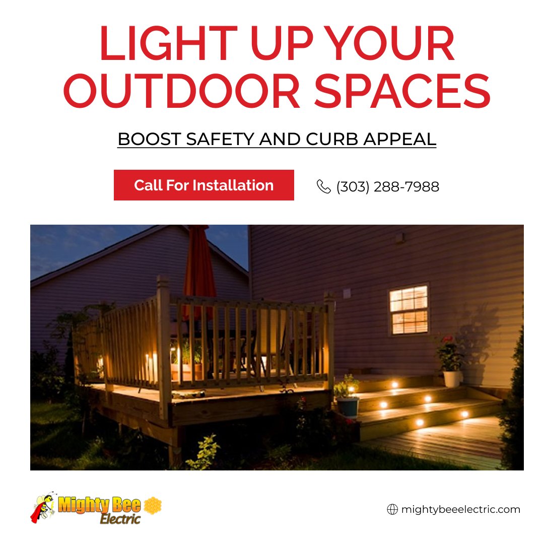 mtybee's tweet photo. 🌙 Dark walkways and patios reduce safety and curb appeal.

Upgrade your home with professional outdoor lighting installation.
📞 (303) 288-7988
🌐 https://t.co/2uOL2JXdbR

#OutdoorLighting #HomeUpgrade #Electrician https://t.co/vedRGmRsCC