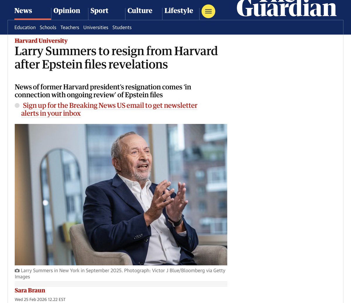 PDRNow's tweet photo. Larry Summers just resigned from Harvard.
The guy who helped deregulate Wall Street before the crash and said women have less “intrinsic aptitude” for science is out.
Good riddance or too little too late? ✊
#LarrySummers #EliteAccountability #PDR https://t.co/YVILc88YYP