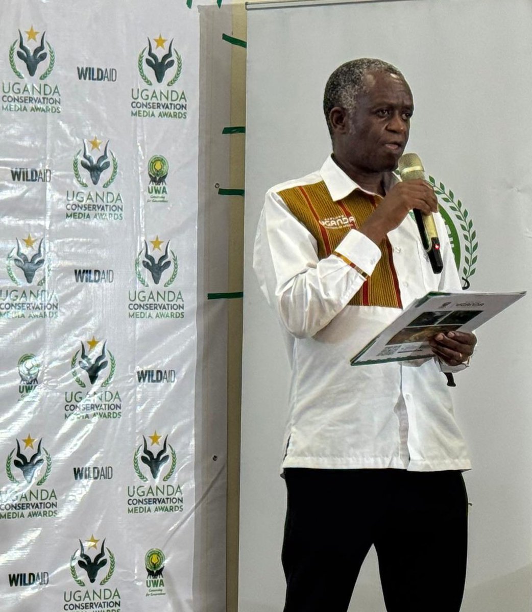 ugwildlife's tweet photo. Today, UWA Board Chair, Prof. James Kalema opens the 3rd Edition of the Uganda Conservation Media Awards at Protea Kampala, underscoring the strategic role of media in shaping Uganda’s conservation story. #Conservation #ConservationReporting #ConservationJournalism https://t.co/Yr5CacJt7x