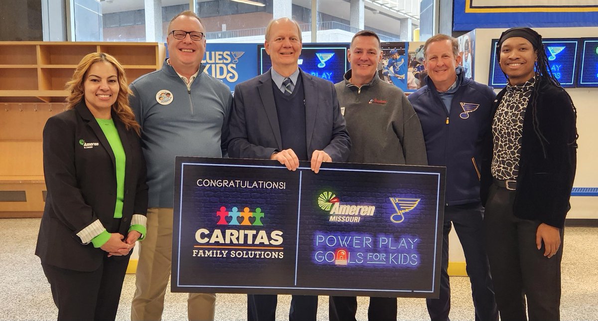 RiverbendHSFS's tweet photo. Thank you to everyone who helped cheer us on in this year’s Power Play Goals for Kids campaign! We’re so grateful to receive a $1,000 runner‑up donation from @AmerenCorp &amp; the @StLouisBlues. And big congratulations to @Caritas1947 on the grand‑prize win! 💙 https://t.co/fP2VHqNXL7