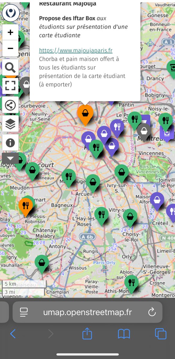 il y’a un site qui réfère les personnes dans le besoin d’un iftar et les restaurants qui offrent des repas pour rompre son jeûne aux nécessiteux 

c’est une bonne initiative 

voilà le lien : 

umap.openstreetmap.fr/fr/map/recense…