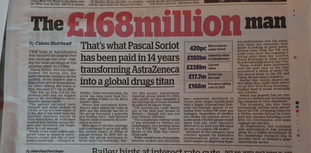 VIBUK_Official's tweet photo. While AstraZeneca’s CEO earns millions, UK families are still fighting for fair compensation under an outdated Vaccine Damage Payment Scheme. £120,000 does not cover a lifetime of care, lost income, or the loss of a loved one.

Why do big pharma companies not have an ethical responsibility to help those harmed?

@AshleyDalton_MP @wesstreeting