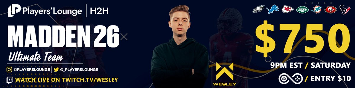 _playerslounge's tweet photo. 🚨 $750 MUT Tournament!🚨

🏆 Hosted by @WesleyyG 
🗓 When: 9PM ET
📺 Watch Live: https://t.co/UqDJw1iwgo
📷 Join Below: https://t.co/0EXGbLQAeg https://t.co/SHiQ8l6TVn