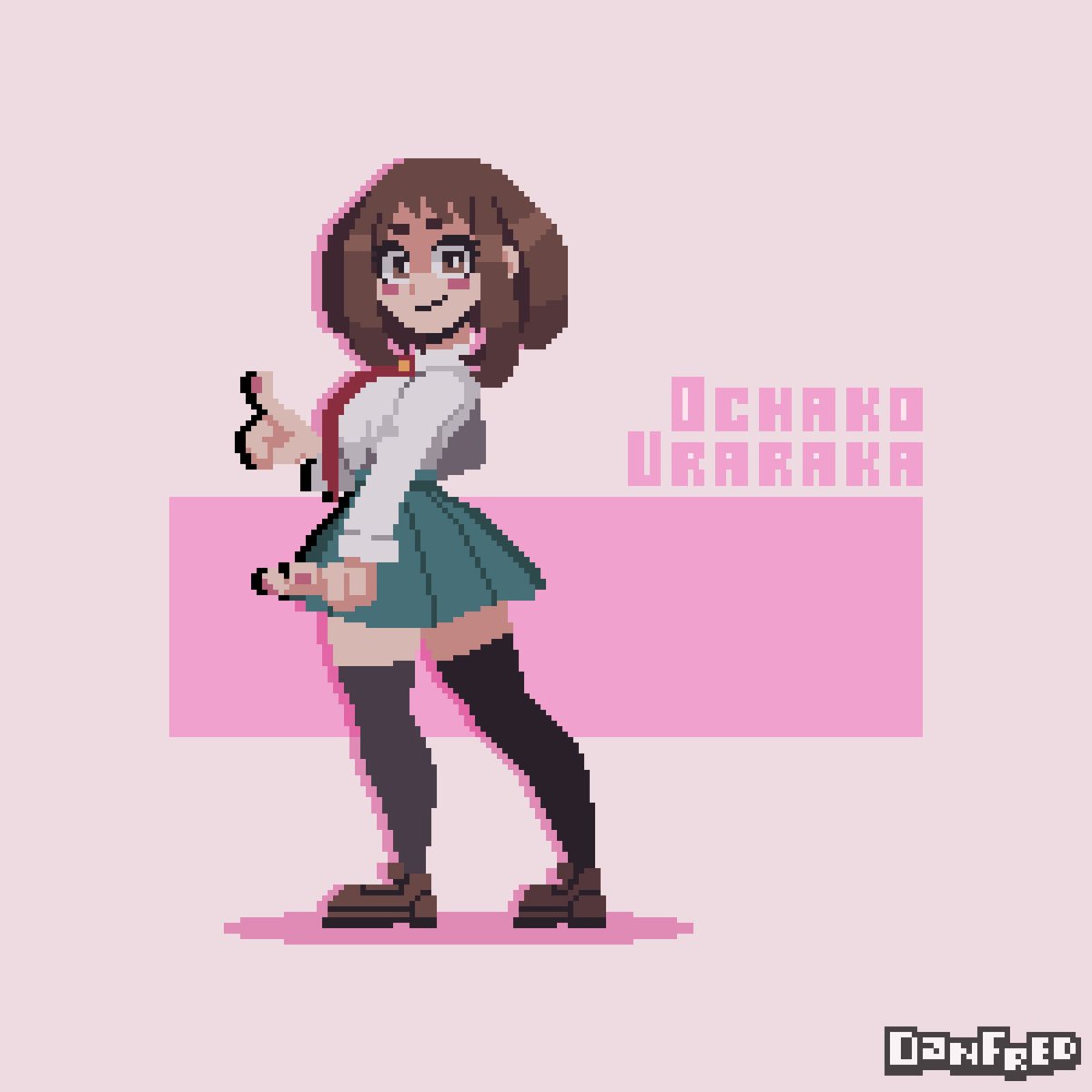 dannyalfred_89's tweet photo. Me rompo la cabeza con detalles tan pequeños jajaja... D:

Ochako Uraraka
De #MyHeroAcademia 

#pixelart | #ドット絵 | #麗日お茶子 | #MHA https://t.co/h3nPMTdsHZ