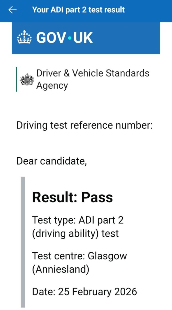 LearnwithTom's tweet photo. 🚨1st Time Pass Alert🚨

Well done to Shannon Freeburn who easily passed her ADI Part 2 test today on her 1st attempt at Anniesland Test Centre. 

Shannon trained with Steven Swan, who can be contacted directly on 07884 247797 to arrange driving lessons and instructor training. https://t.co/dIzBb295c5