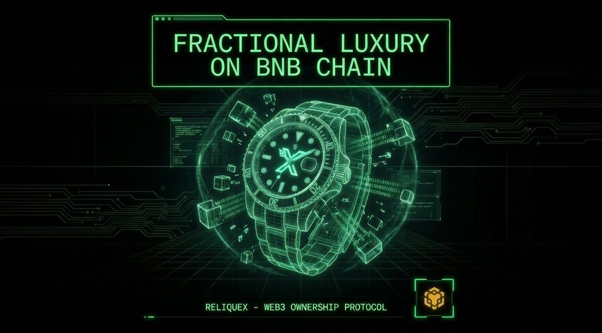 First luxury RWA drop on #BNBChain is getting closer. Transparent custody, real ownership, fractional access to exclusive assets, no fluff, just execution.

Early profiles are open → sign up now and secure your spot. reliquex.com

<a href="/BNBCHAIN/">BNB Chain</a> #BuildOnBNB #RWA #Web3
