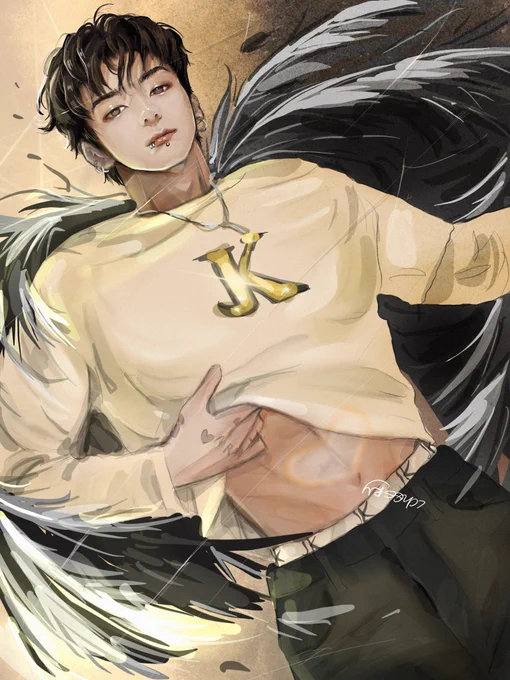 JK LIVE hi, I made an artwork of jungkook