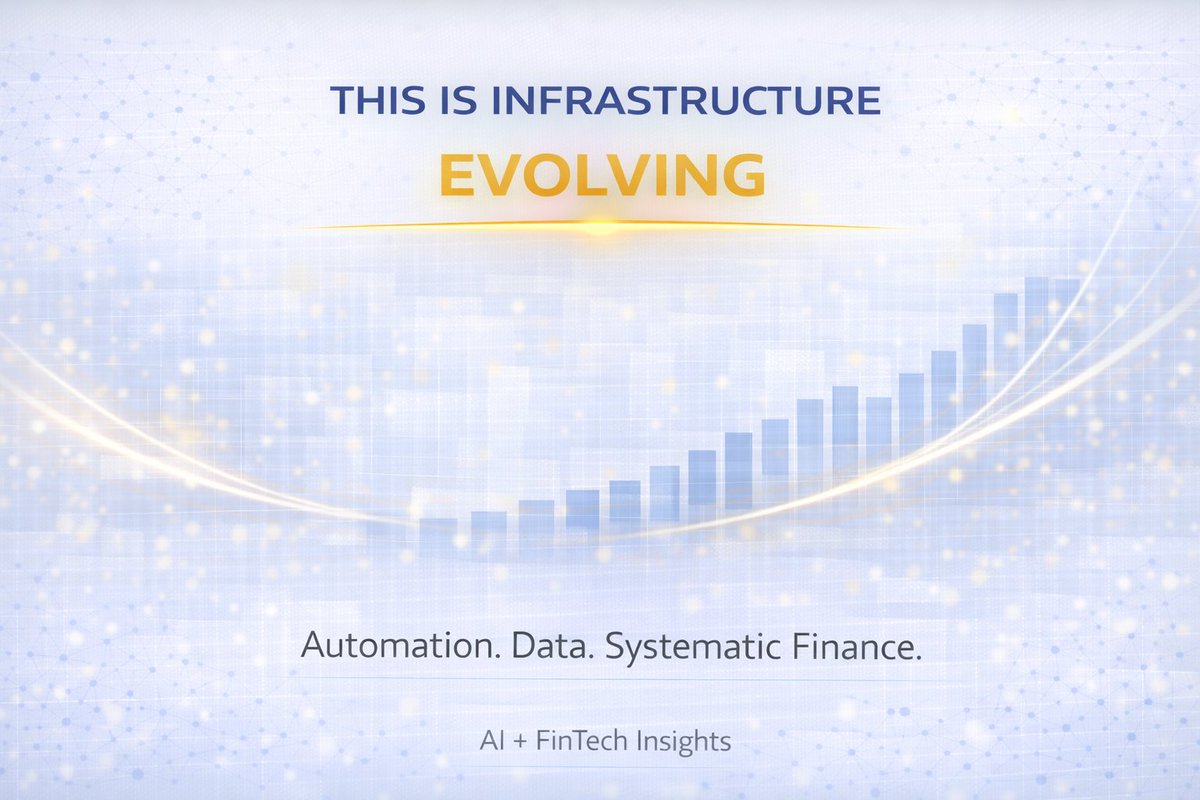 TexitDV's tweet photo. This isn’t a trend.

It’s infrastructure evolving.

Finance is becoming:
Automated
Data-driven
Systematic

AI is just getting started.

#FinTech #AIFinTech https://t.co/cVbnoP3WdH