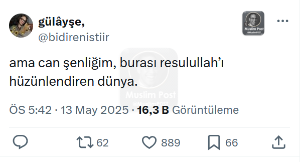 Müslüman Tweet tweet media