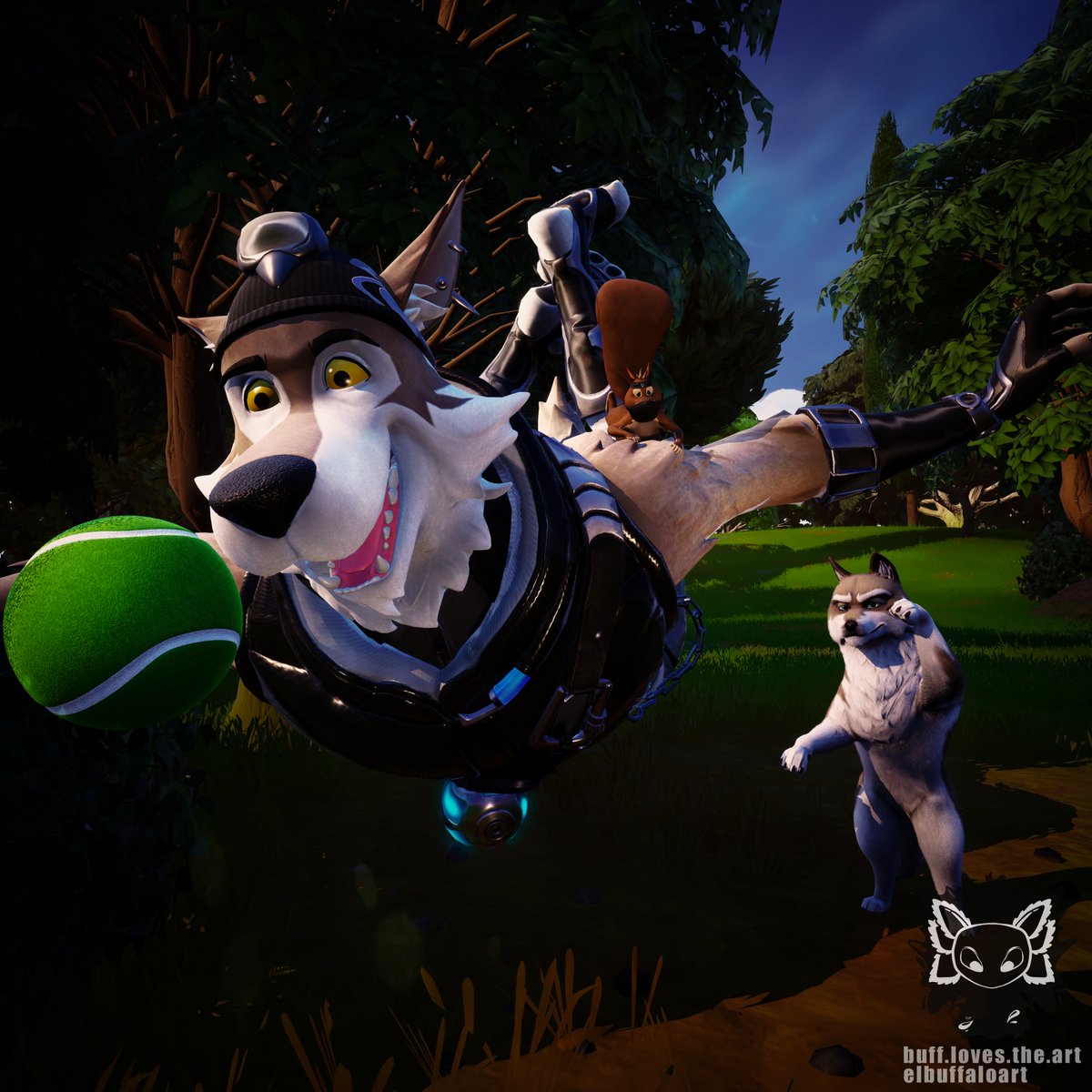 Wolf's best friend is... another wolf- Wendell

#Fortnite #FortniteArt