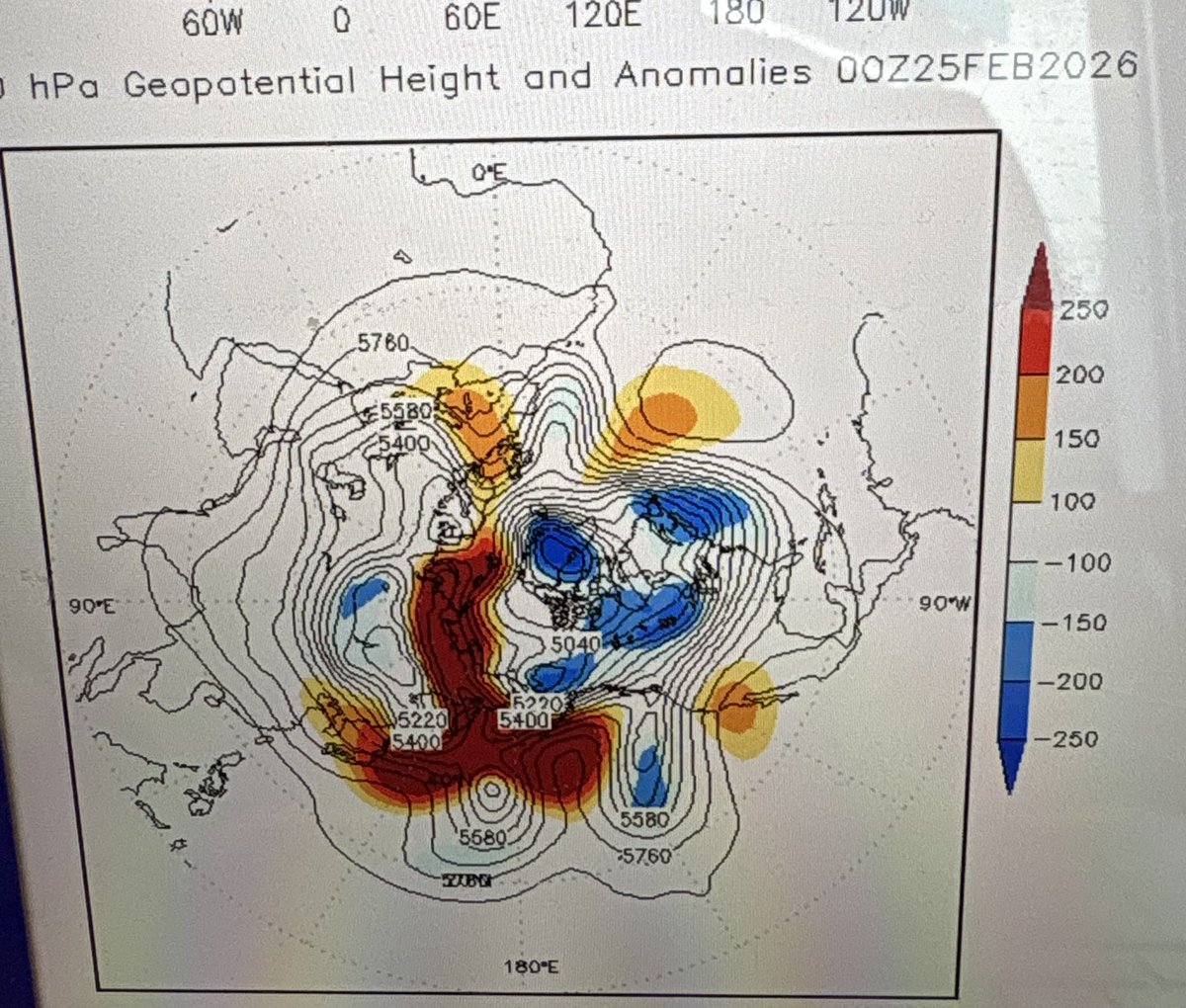 RickyCLam's tweet photo. The western hemisphere flow pattern is still very blocky… https://t.co/KuQzAEGrwA