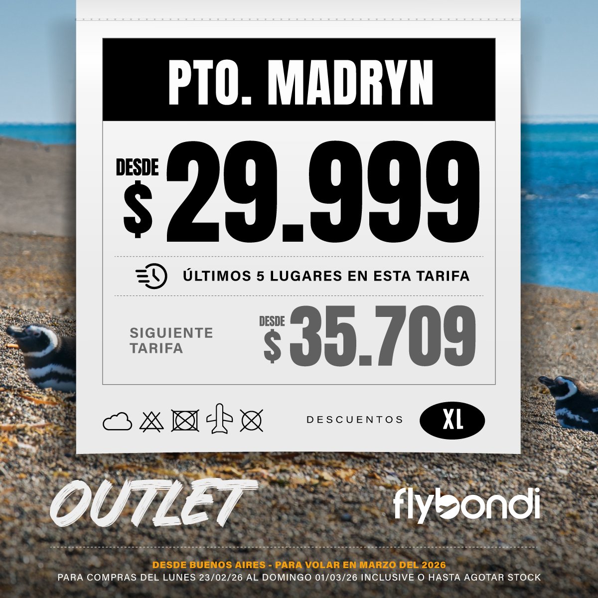 flybondioficial's tweet image. ¿Tu talle ideal? Un viajecito con descuento XL 🏷️✈️

Hacé click👉🏻bit.ly/4ro1lB9  y no dejes pasar el Outlet Flybondi 😉💛 

#Flybondi #LaLibertadDeVolar #Outlet