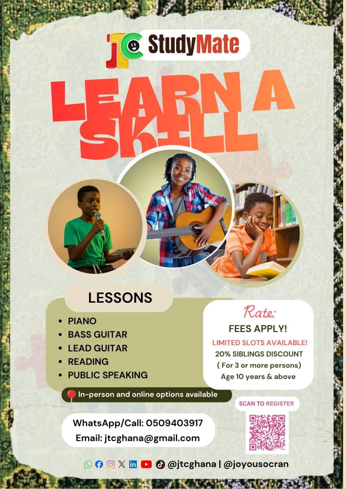 Hi there👋🏿,

You said you will learn a skill in 2026.
You wrote down your goals...
But, what happened?

Well, here's an opportunity to learn a skill,
And you mustn't miss out.
Scan the code or tap the link to register;
bit.ly/JTCSMLearnASki…